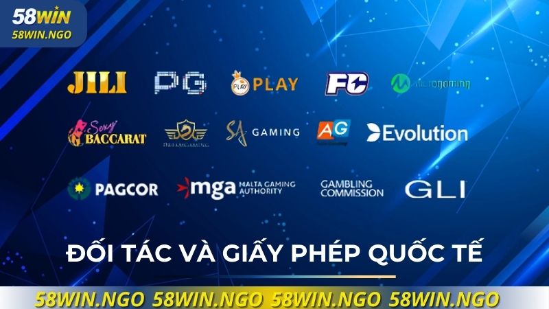Các đối tác và giấy phép quốc tế