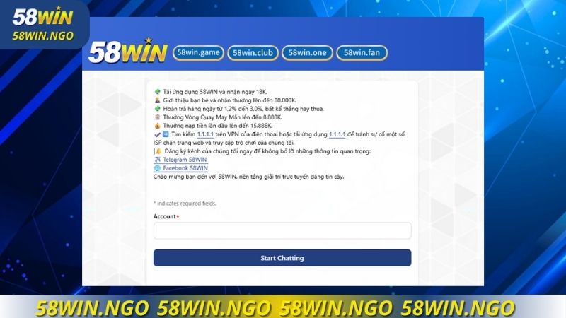 Nhấn Start Chatting để bắt đầu